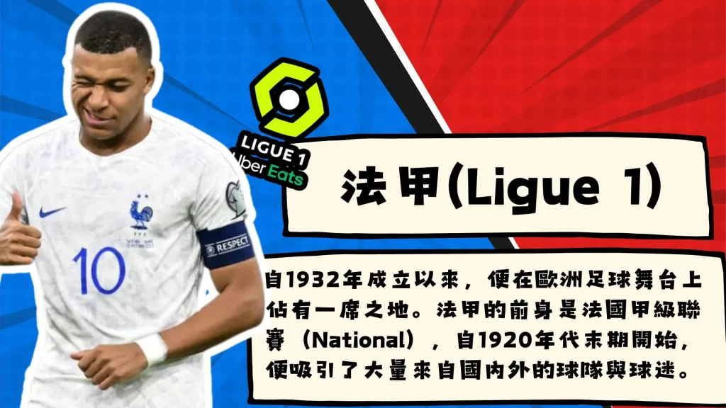 法甲 歐洲五大聯賽 足球五大聯賽