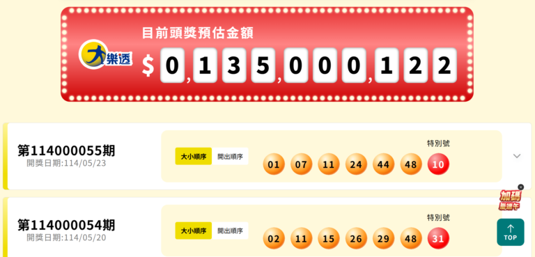 大樂透,大樂透玩法,大樂透獎金,地下大樂透,大樂透號碼