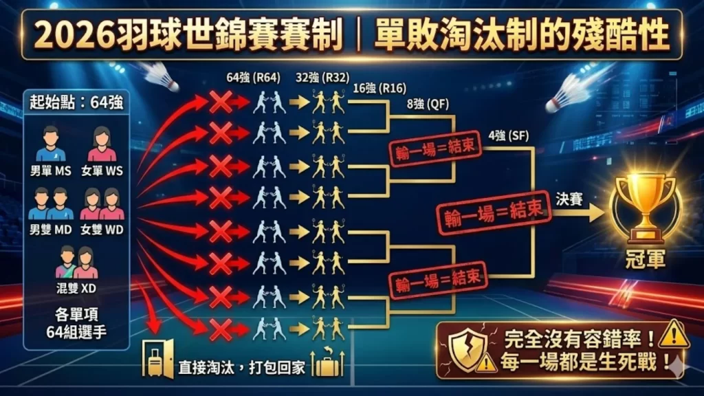 2026羽球世錦賽賽制