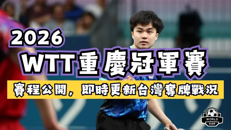 2026WTT重慶冠軍賽